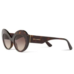 Dolce & Gabbana - Round Sunglasses Print Family - Havana - Dolce & Gabbana Eyewear - Avvenice