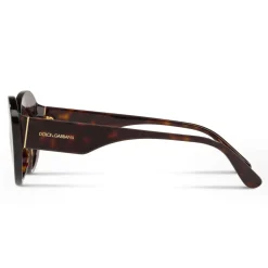 Dolce & Gabbana - Round Sunglasses Print Family - Havana - Dolce & Gabbana Eyewear - Avvenice