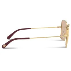 Dolce & Gabbana - Slim Sunglasses - Gold - Dolce & Gabbana Eyewear - Avvenice