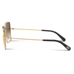Dolce & Gabbana - Slim Sunglasses - Gold Brown - Dolce & Gabbana Eyewear - Avvenice
