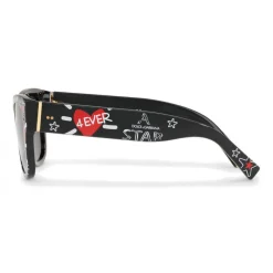 Dolce & Gabbana - Square Sunglasses in Acetate Print Graffiti - Black - Dolce & Gabbana Eyewear - Avvenice