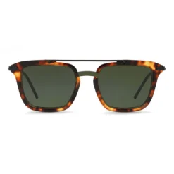 Dolce & Gabbana - Square Sunglasses with Double Bridge - Havana Cammello - Dolce & Gabbana Eyewear - Avvenice