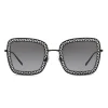Dolce & Gabbana - Square Devotion Sunglasses with Lace - Black - Dolce & Gabbana Eyewear - Avvenice