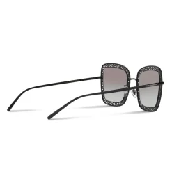 Dolce & Gabbana - Square Devotion Sunglasses with Lace - Black - Dolce & Gabbana Eyewear - Avvenice