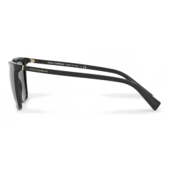 Dolce & Gabbana - Square Sunglasses in Acetate - Glossy Black - Dolce & Gabbana Eyewear - Avvenice