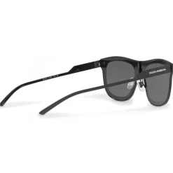 Dolce & Gabbana - Square Sunglasses in Metal - Shiny Black - Dolce & Gabbana Eyewear - Avvenice