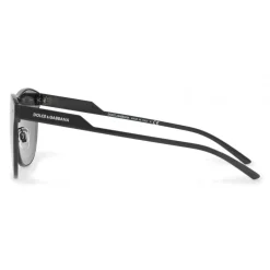 Dolce & Gabbana - Square Sunglasses in Metal - Shiny Black - Dolce & Gabbana Eyewear - Avvenice
