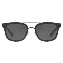 Dolce & Gabbana - Square Sunglasses with Metal Structure - Shiny Black - Dolce & Gabbana Eyewear - Avvenice