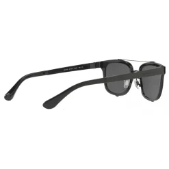 Dolce & Gabbana - Square Sunglasses with Metal Structure - Shiny Black - Dolce & Gabbana Eyewear - Avvenice