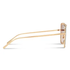 Dolce & Gabbana - Square Devotion Sunglasses with Lace - Gold - Dolce & Gabbana Eyewear - Avvenice