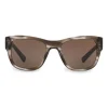 Dolce & Gabbana - Square Sunglasses in Acetate - Grey Striped - Dolce & Gabbana Eyewear - Avvenice