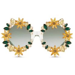 Dolce & Gabbana - Sunflower Sunglasses - Green - Dolce & Gabbana Eyewear - Avvenice