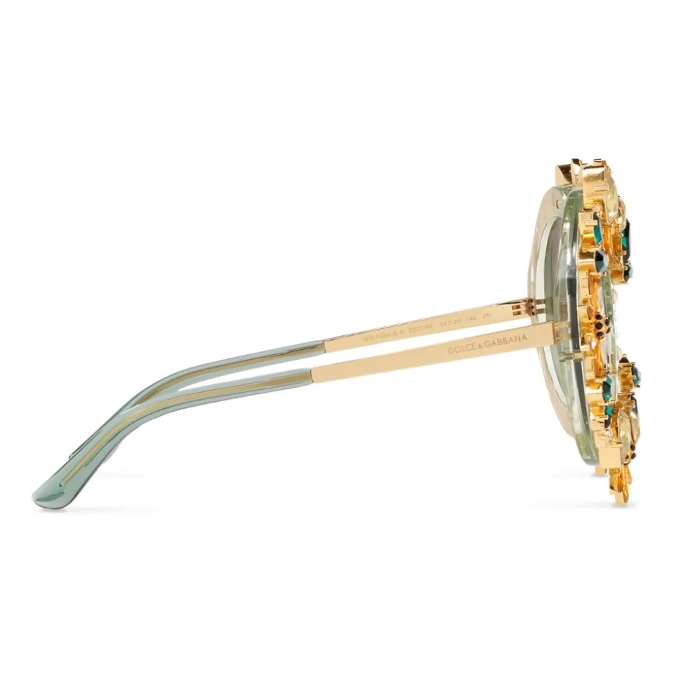 Dolce & Gabbana - Sunflower Sunglasses - Green - Dolce & Gabbana Eyewear - Avvenice