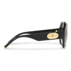 Dolce & Gabbana - Sunglasses in Nylon Fiber with Metal Plaque - Black - Dolce & Gabbana Eyewear - Avvenice