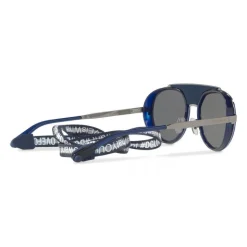 Dolce & Gabbana - Sunglasses in Metal with Fabric Band - Blue - Dolce & Gabbana Eyewear - Avvenice