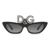 Dolce & Gabbana - Sunglasses Oval Cat-Eye Embellished with Crystals - Dolce & Gabbana Eyewear - Avvenice