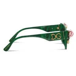 Dolce & Gabbana - Tropical Rose Sunglasses - Green - Dolce & Gabbana Eyewear - Avvenice