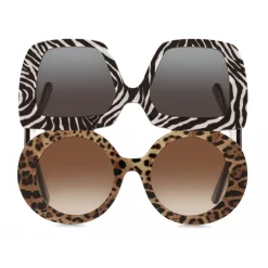Dolce & Gabbana - Up & Down Sunglasses - Animal Print - Dolce & Gabbana Eyewear - Avvenice