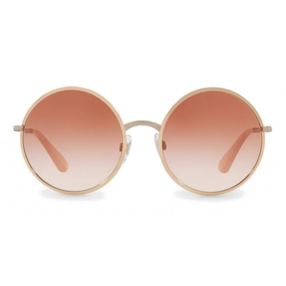 Dolce & Gabbana - Vintage Metal Sunglasses - Rose Gold - Dolce & Gabbana Eyewear - Avvenice