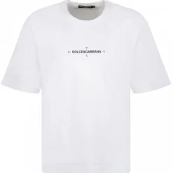 Dolce & Gabbana - White Navy Print Short Sleeve T-Shirt - Dolce & Gabbana Exclusive Luxury Collection - Avvenice