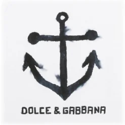 Dolce & Gabbana - White Navy Print Short Sleeve T-Shirt - Dolce & Gabbana Exclusive Luxury Collection - Avvenice
