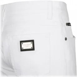 Dolce & Gabbana - White Stretch Jeans - Dolce & Gabbana Exclusive Luxury Collection - Avvenice