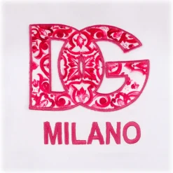 Dolce & Gabbana - White Logo Embroidered T-Shirt - Dolce & Gabbana Exclusive Luxury Collection - Avvenice