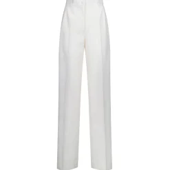 Dolce & Gabbana - White Wool Pants - Dolce & Gabbana Exclusive Luxury Collection - Avvenice