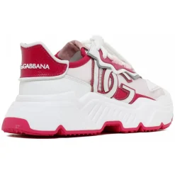 Dolce & Gabbana - White and Pink Daymaster Sneakers - Dolce & Gabbana Exclusive Luxury Collection - Avvenice