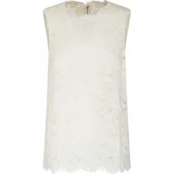 Dolce & Gabbana - White Semi Sheer Construction Top - Dolce & Gabbana Exclusive Luxury Collection - Avvenice