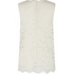 Dolce & Gabbana - White Semi Sheer Construction Top - Dolce & Gabbana Exclusive Luxury Collection - Avvenice