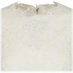 Dolce & Gabbana - White Semi Sheer Construction Top - Dolce & Gabbana Exclusive Luxury Collection - Avvenice