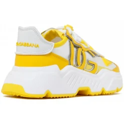 Dolce & Gabbana - Yellow and White Daymaster Sneakers - Dolce & Gabbana Exclusive Luxury Collection - Avvenice