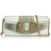 Dolce & Gabbana Vintage - Satin Python Chain Crossbody Bag - Green Gold - Leather and Canvas Handbag - Luxury High Quality - Avvenice