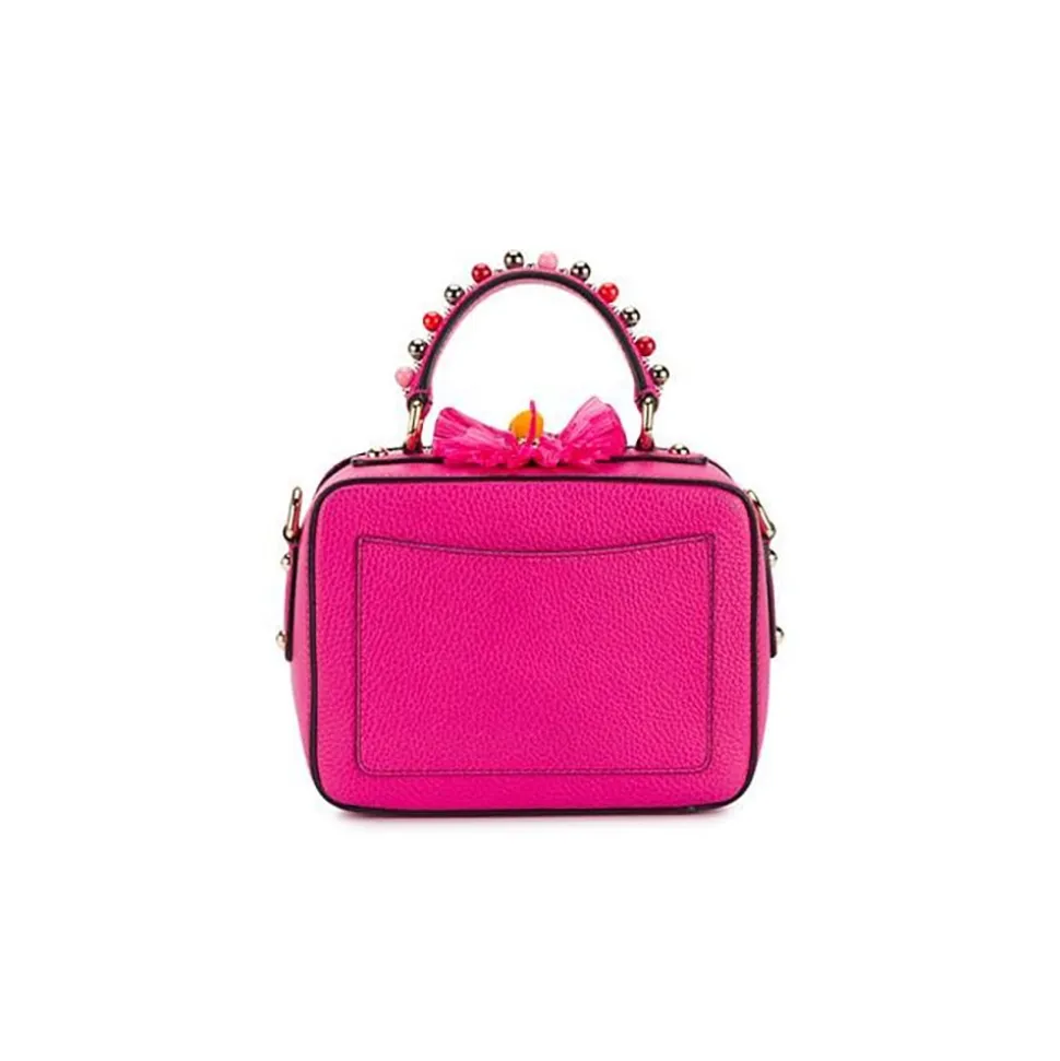 Dolce & Gabbana Vintage - Embellished Leather Box Satchel Bag - Pink - Leather and Calf Handbag - Luxury High Quality - Avvenice