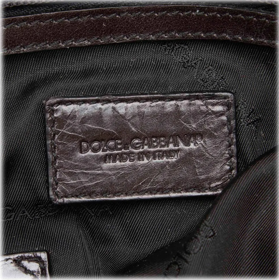 Dolce & Gabbana Vintage - Leather Handbag - Black - Leather Handbag - Luxury High Quality - Avvenice