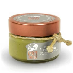 Don Tanu - Sweet Spreadable Cream of Green Pistachio from Bronte P.D.O. - Artisan Sweets - Sicily - Italy - 100 g - Avvenice
