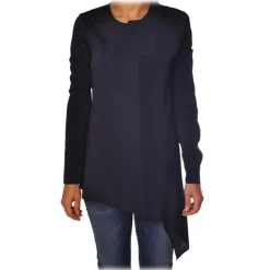 Dondup - Blouse with Side Insert - Blue - Top - Luxury Exclusive Collection - Avvenice