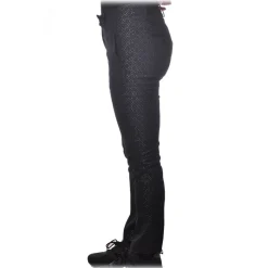 Dondup - Geometric Pattern Trousers - Black - Trousers - Luxury Exclusive Collection - Avvenice