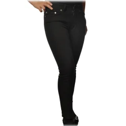 Dondup - Jeans Monroe Model with Skinny Leg - Black - Trousers - Luxury Exclusive Collection - Avvenice