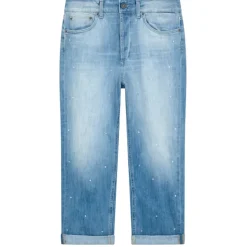 Dondup -  Jeans with Dot Light Appliqué Detail - Blue - Trousers - Luxury Exclusive Collection - Avvenice
