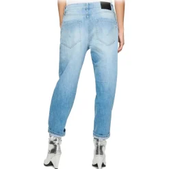 Dondup -  Jeans with Dot Light Appliqué Detail - Blue - Trousers - Luxury Exclusive Collection - Avvenice