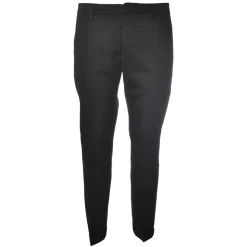 Dondup - Lightweight Cotton Trousers - Black - Trousers - Luxury Exclusive Collection - Avvenice