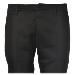 Dondup - Lightweight Cotton Trousers - Black - Trousers - Luxury Exclusive Collection - Avvenice