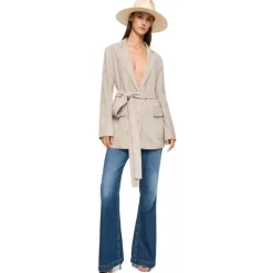 Dondup - Lightweight Washed Denim Canvas Flared Jeans - Blue - Trousers - Luxury Exclusive Collection - Avvenice