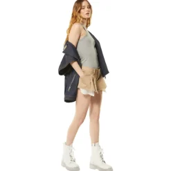 Dondup - Low Waist Short Short Skirt - Beige - Skirt - Luxury Exclusive Collection - Avvenice