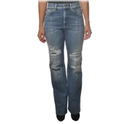 Dondup - Mable Trousers with Five Pockets - Blue Denim - Trousers - Luxury Exclusive Collection - Avvenice
