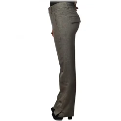 Dondup - Model Egle Pants in Herringbone Pattern - Grey - Trousers - Luxury Exclusive Collection - Avvenice