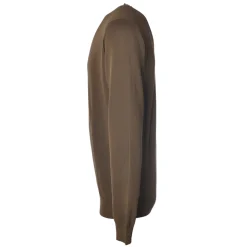 Dondup - Sweater in Faded Effect Cotton - Brown - Knitwear - Luxury Exclusive Collection - Avvenice