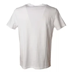 Dondup - T-shirt with Colored Geometric Detail - White - T-shirt - Luxury Exclusive Collection - Avvenice